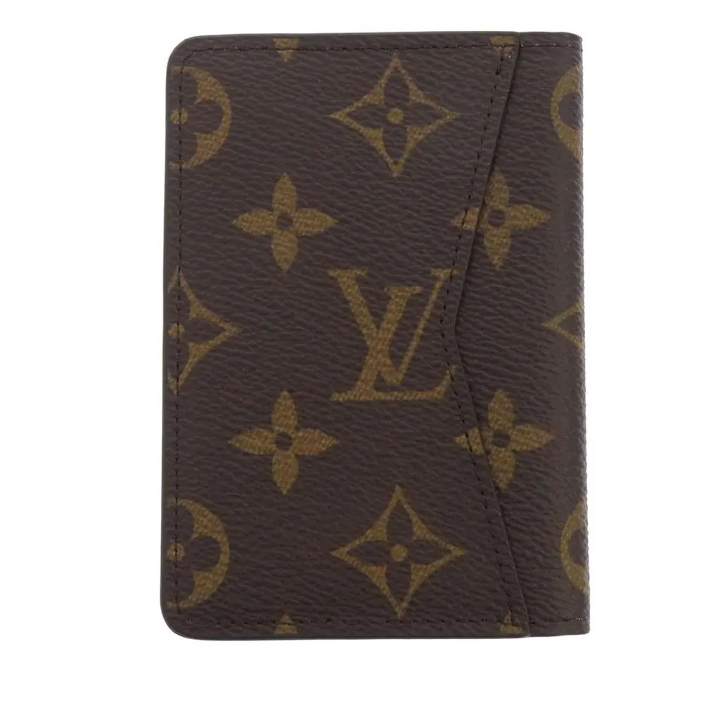 Louis Vuitton Monogram Pocket Organizer Brown Never worn - Front View