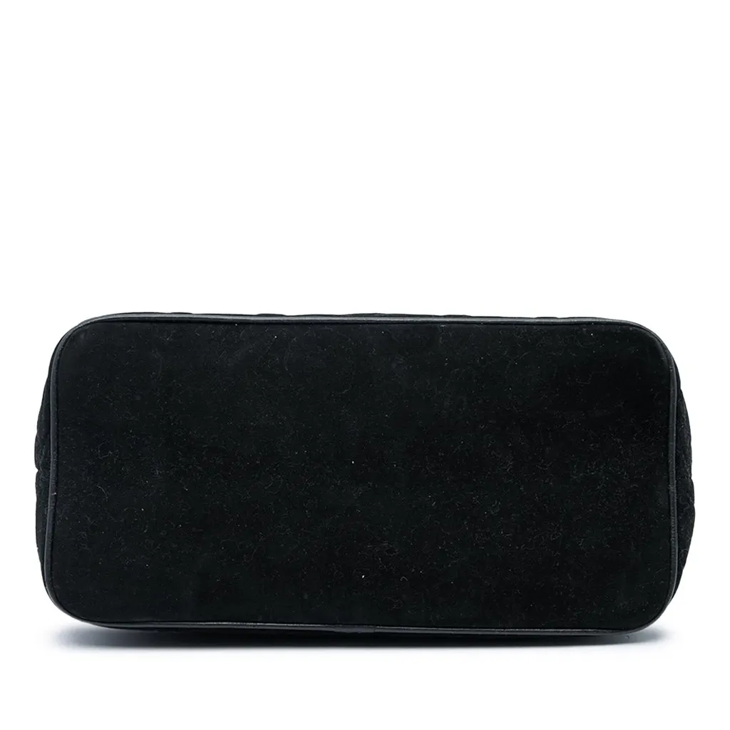 Chanel Velvet Medallion Tote Black Velvet Very good - Inside View