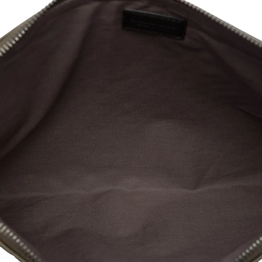 Bottega Veneta Nappa Intrecciato Wristlet Clutch Brown Leather Very good - Model View