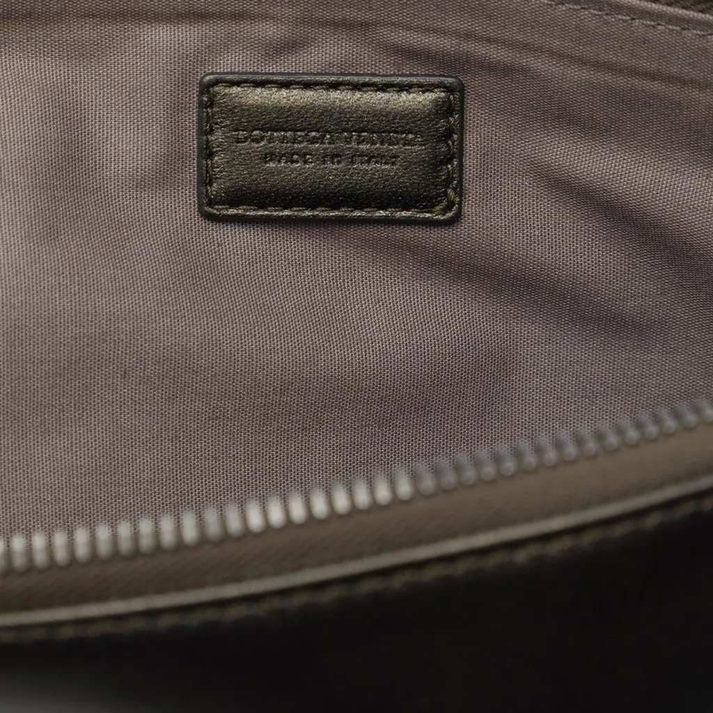 Bottega Veneta Nappa Intrecciato Wristlet Clutch Brown Leather Very good - Box View