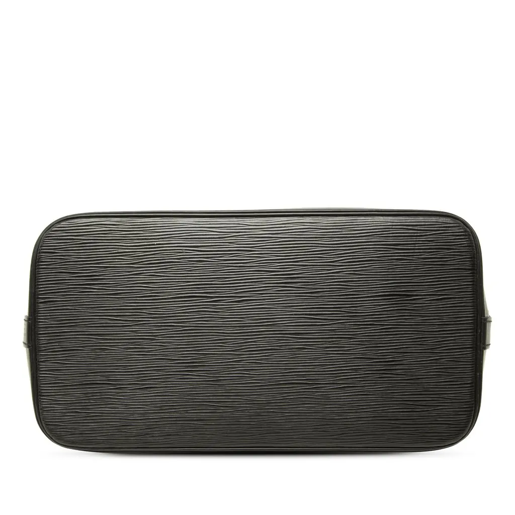 Louis Vuitton Epi Alma PM Black Leather Good - Inside View