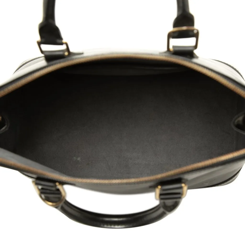 Louis Vuitton Epi Alma PM Black Leather Good - Model View