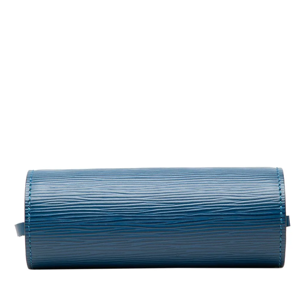 Louis Vuitton Epi Pochette Papillon Blue Leather Good - Inside View