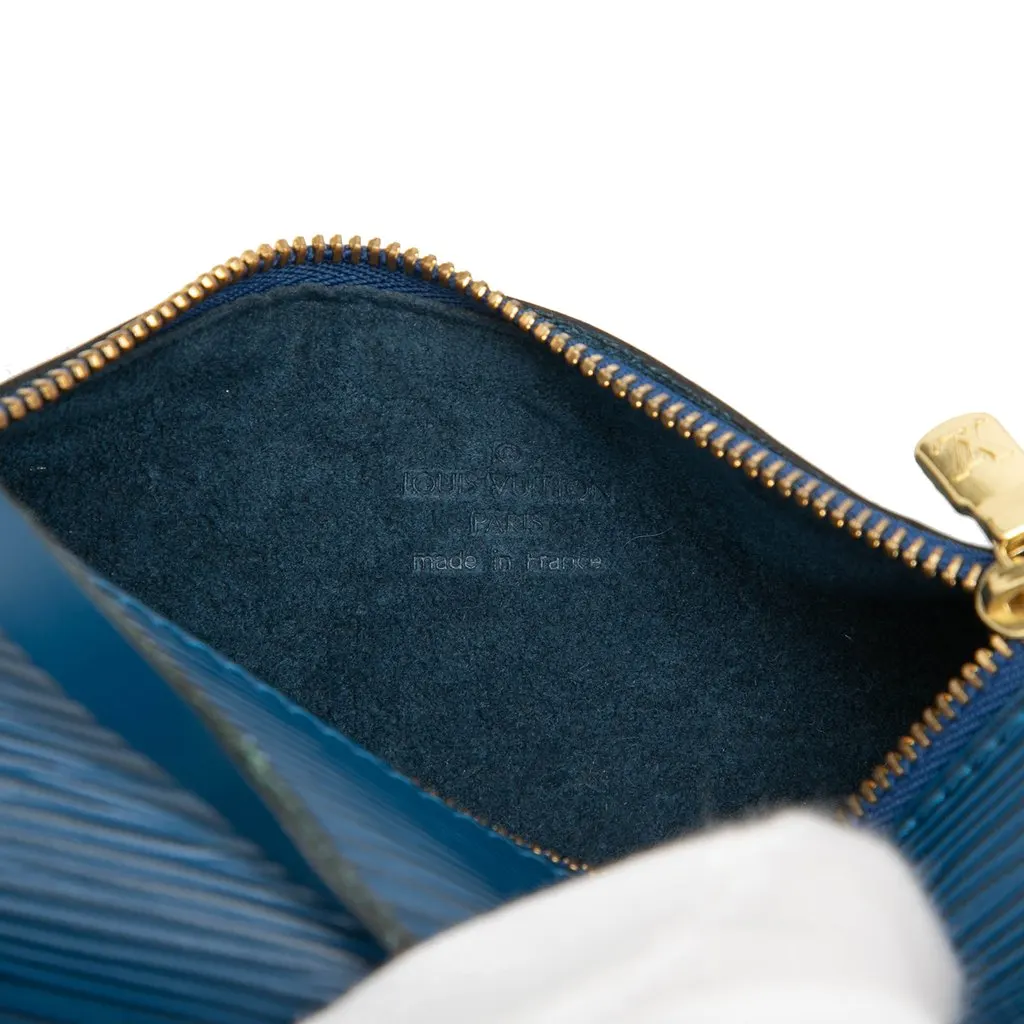 Louis Vuitton Epi Pochette Papillon Blue Leather Good - Box View