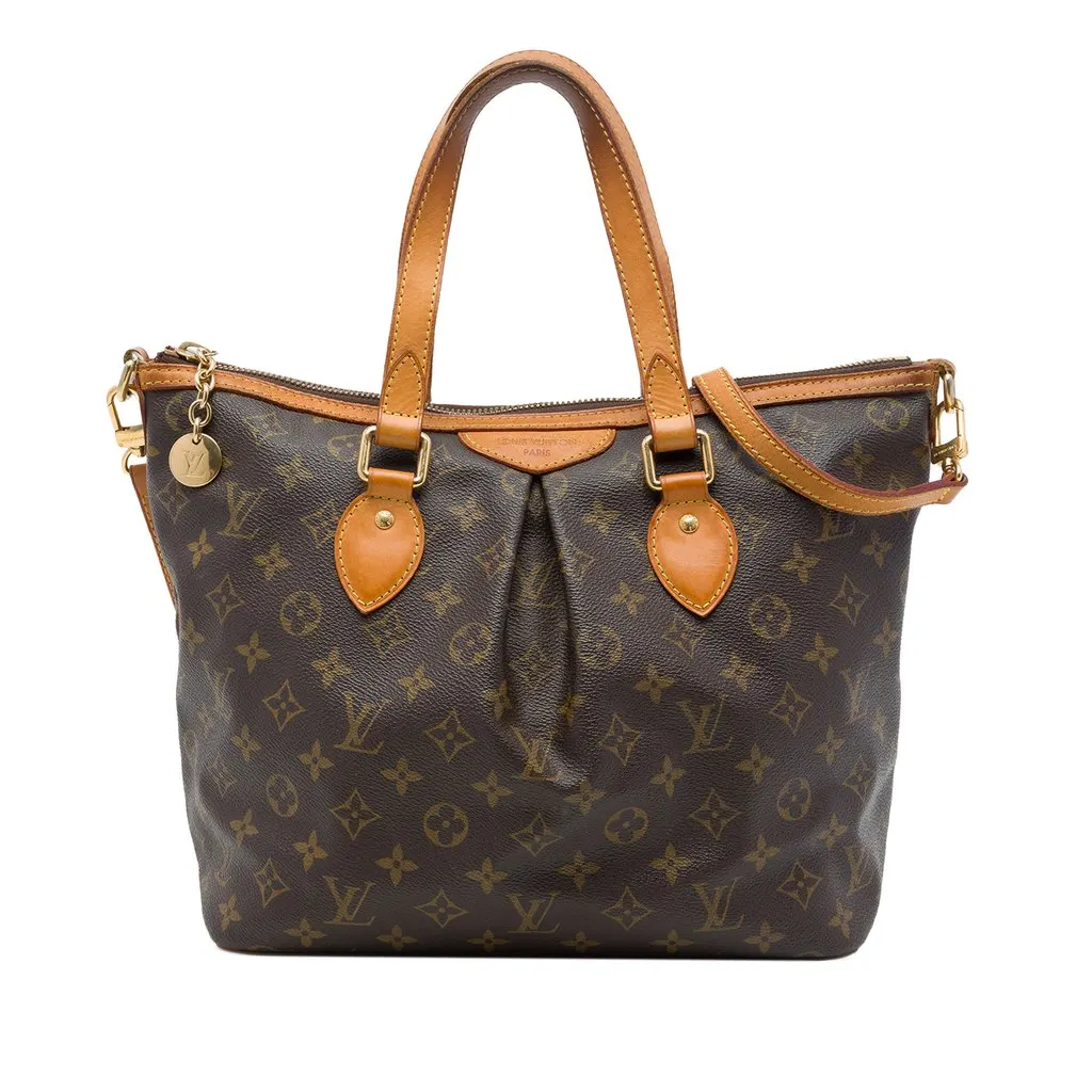 Louis Vuitton Monogram Palermo PM Brown Canvas Very good - Front View