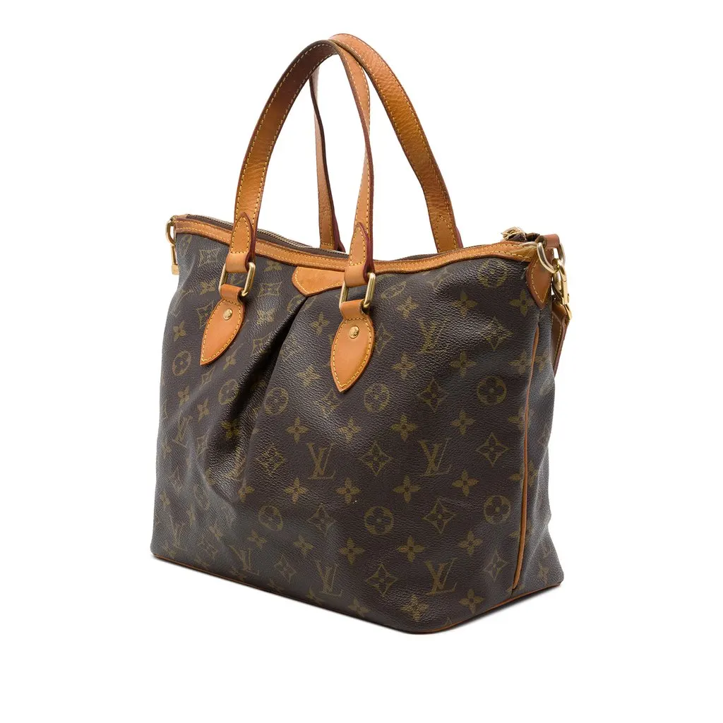 Louis Vuitton Monogram Palermo PM Brown Canvas Very good - Back View