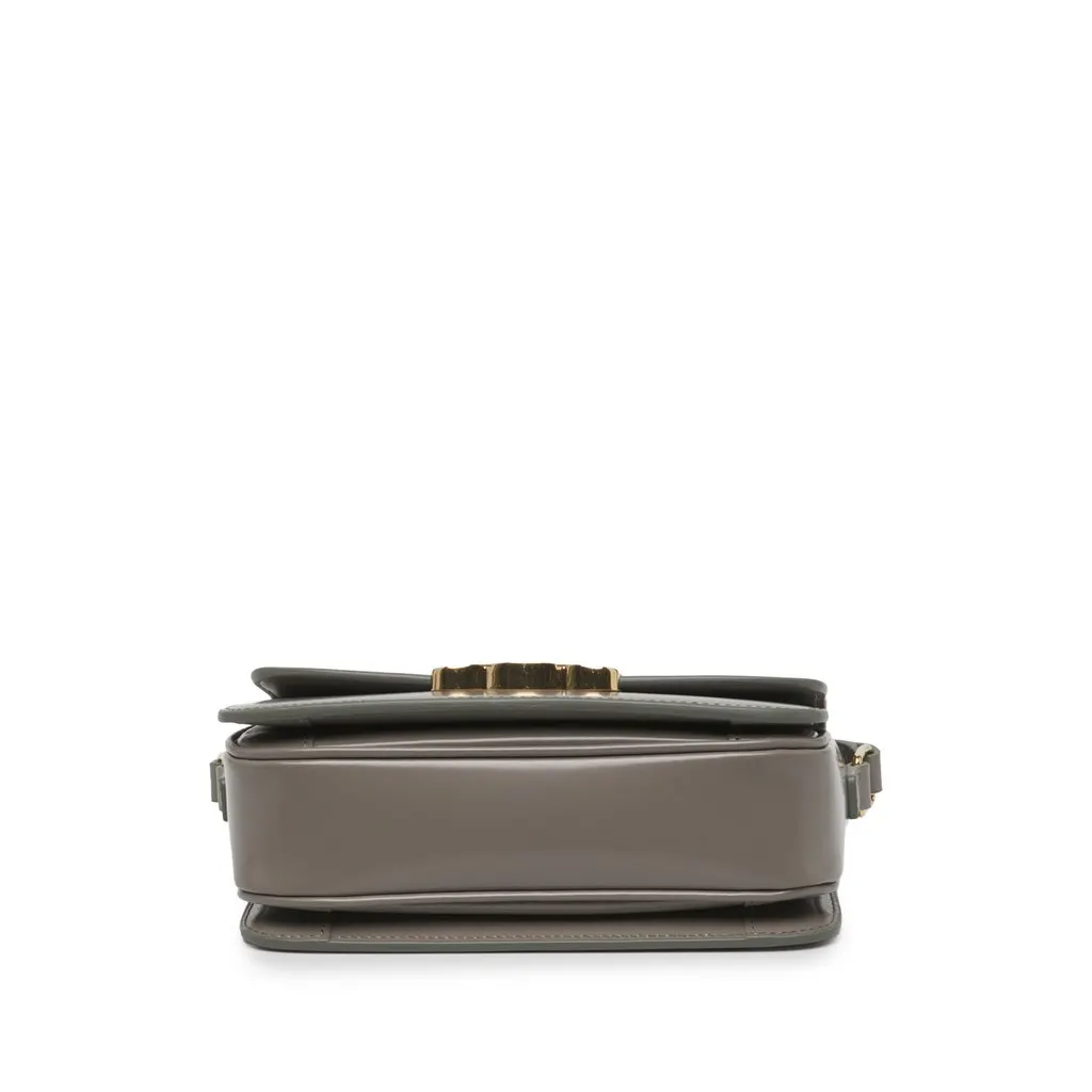Celine Teen Shiny Calfskin Triomphe Crossbody Brown Leather Very good - Inside View