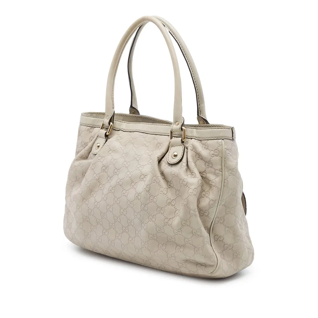 Gucci Guccissima Sukey Tote Brown Leather Good - Back View