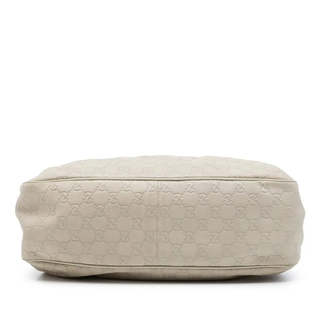 Gucci Guccissima Sukey Tote Brown Leather Good - Inside View