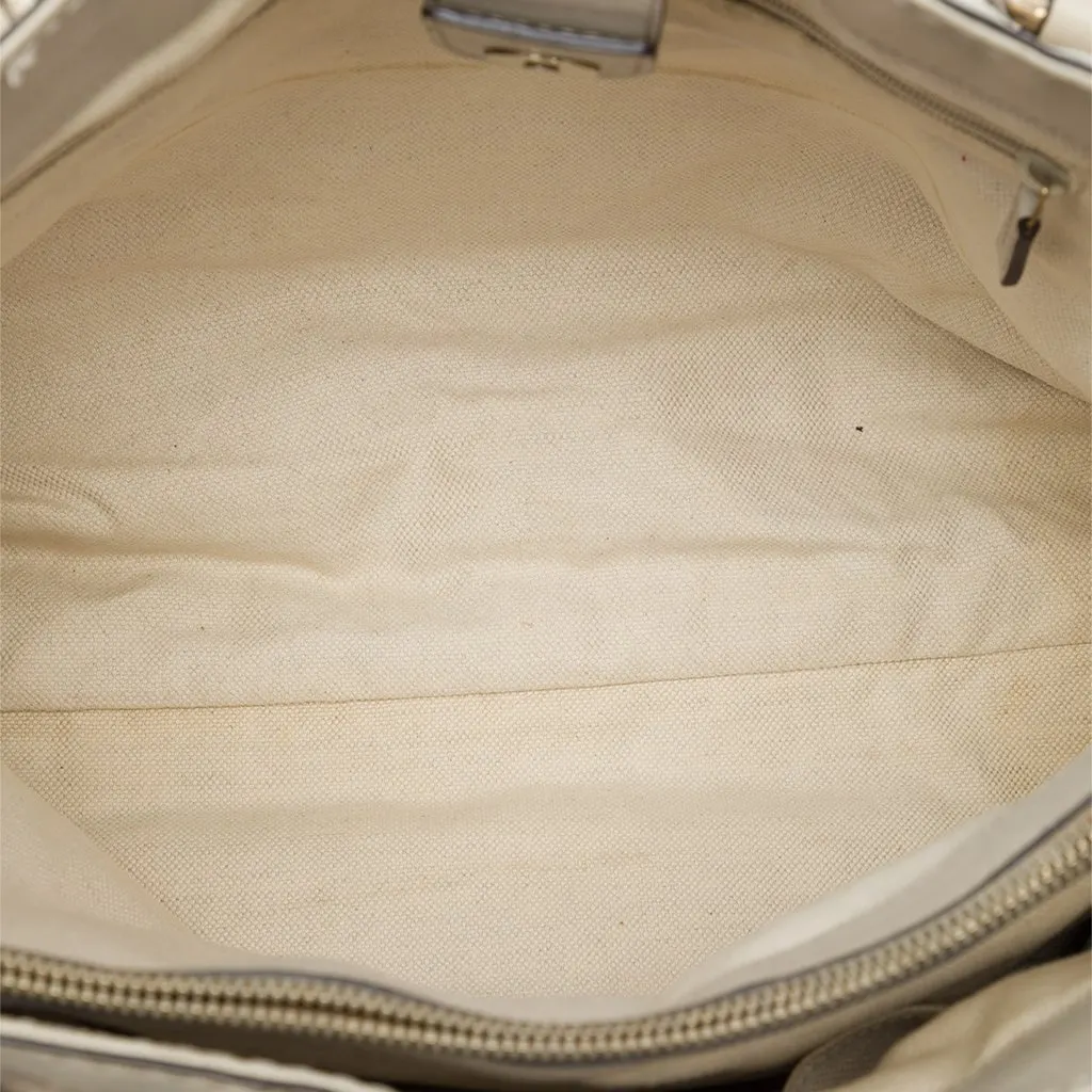 Gucci Guccissima Sukey Tote Brown Leather Good - Model View