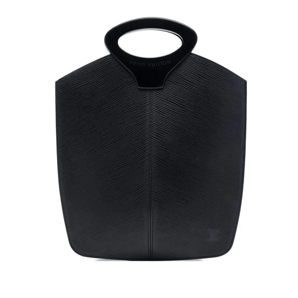 Louis Vuitton Epi Demi Lune Black Leather Very good - Front View
