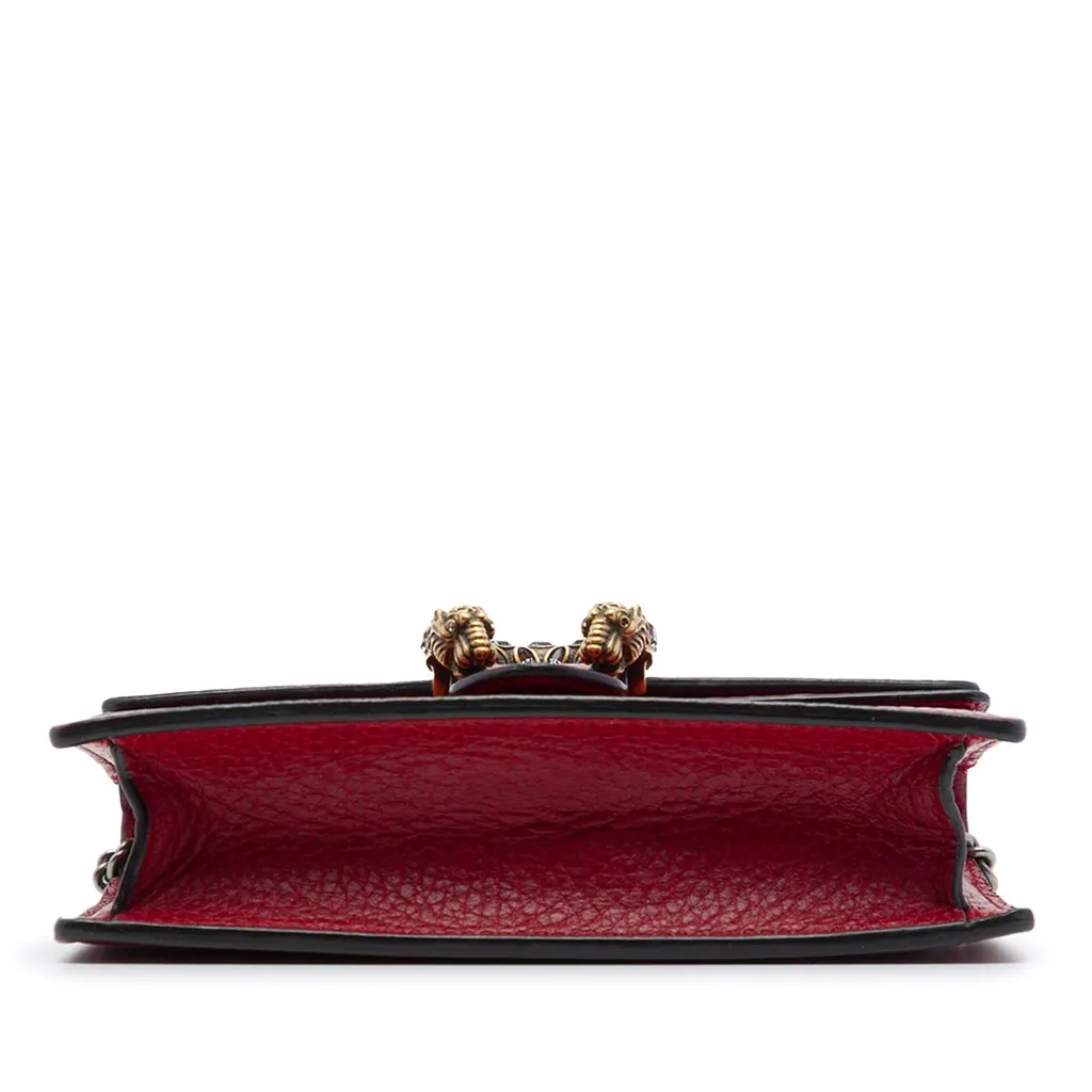 Gucci Mini Calfskin Dionysus Crossbody Red Leather Very good - Inside View