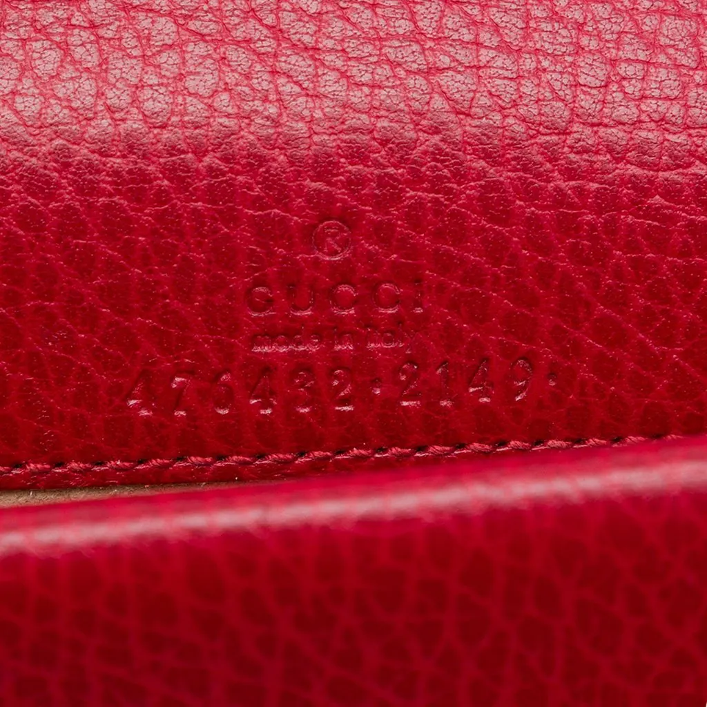 Gucci Mini Calfskin Dionysus Crossbody Red Leather Very good - Box View