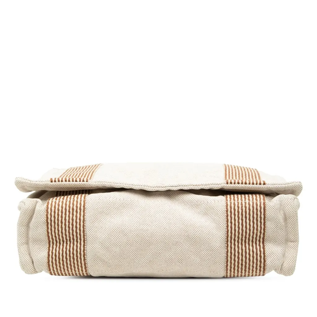 Hermès Canvas Fourre Tout Besace MM Beige Canvas Very good - Inside View