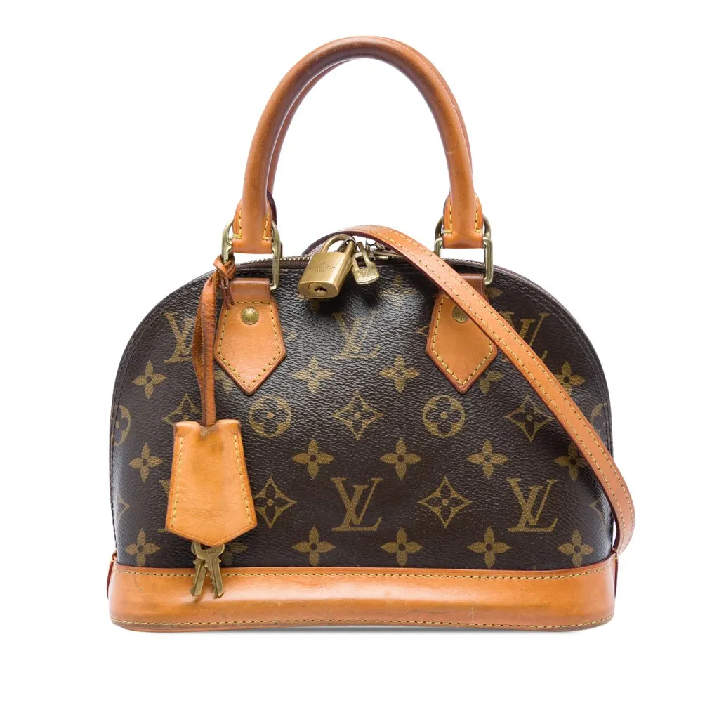 Louis Vuitton Monogram Alma BB Brown Very good - Front View