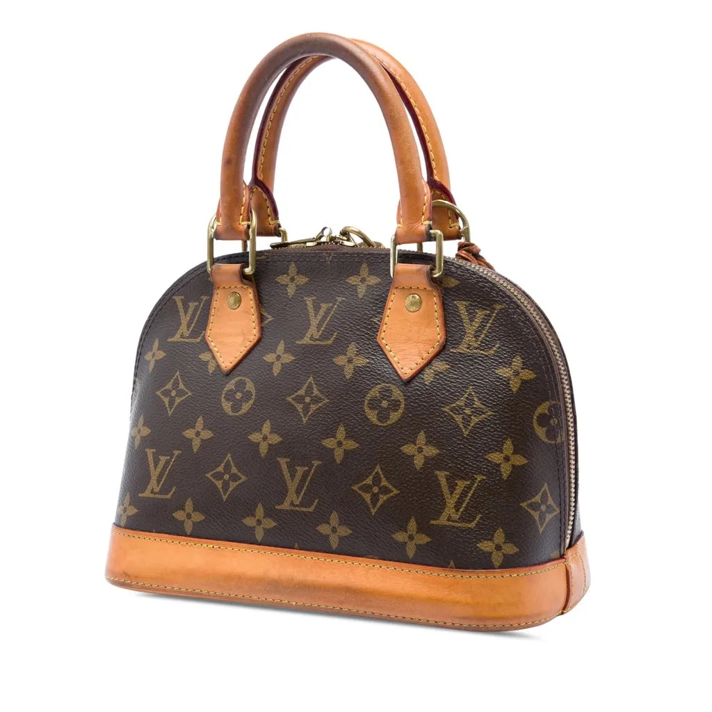 Louis Vuitton Monogram Alma BB Brown Very good - Back View