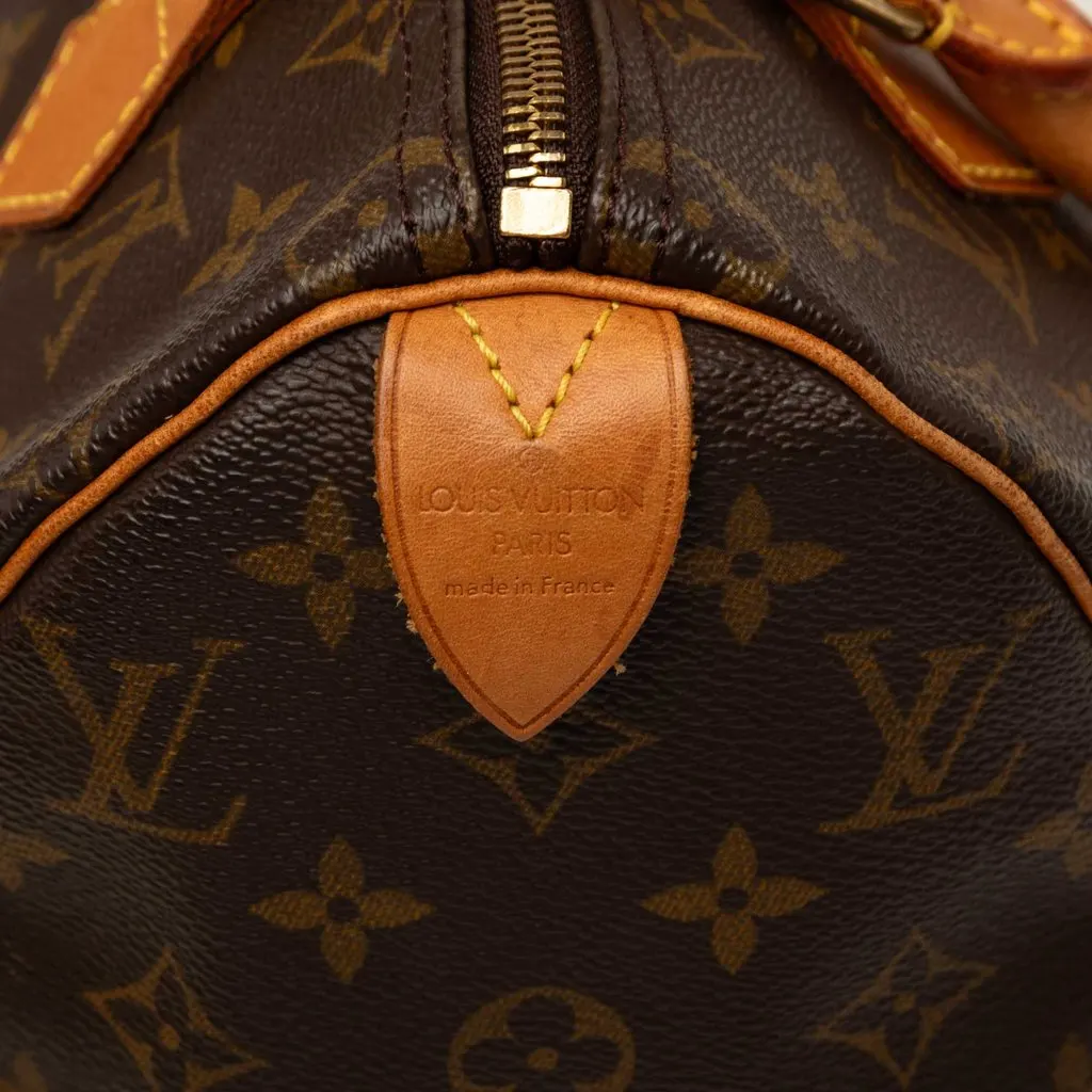 Louis Vuitton Monogram Speedy 25 Brown Canvas Good - Box View