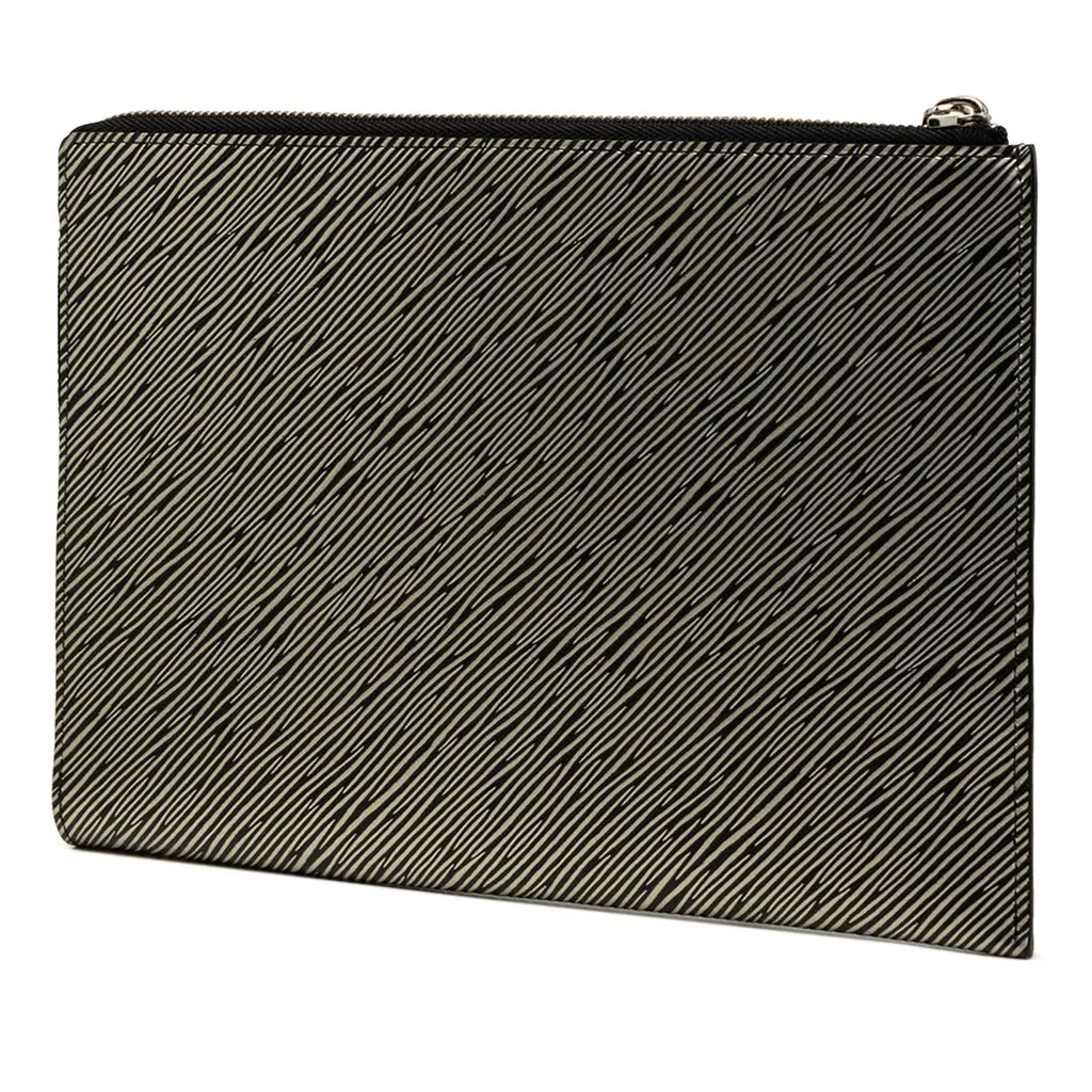 Louis Vuitton Epi Essential V Pochette Silver Leather Very good - Back View