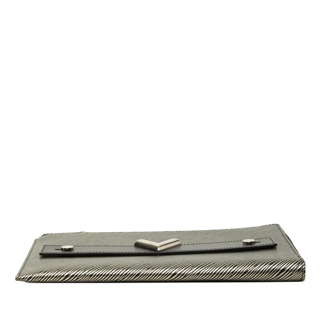 Louis Vuitton Epi Essential V Pochette Silver Leather Very good - Inside View