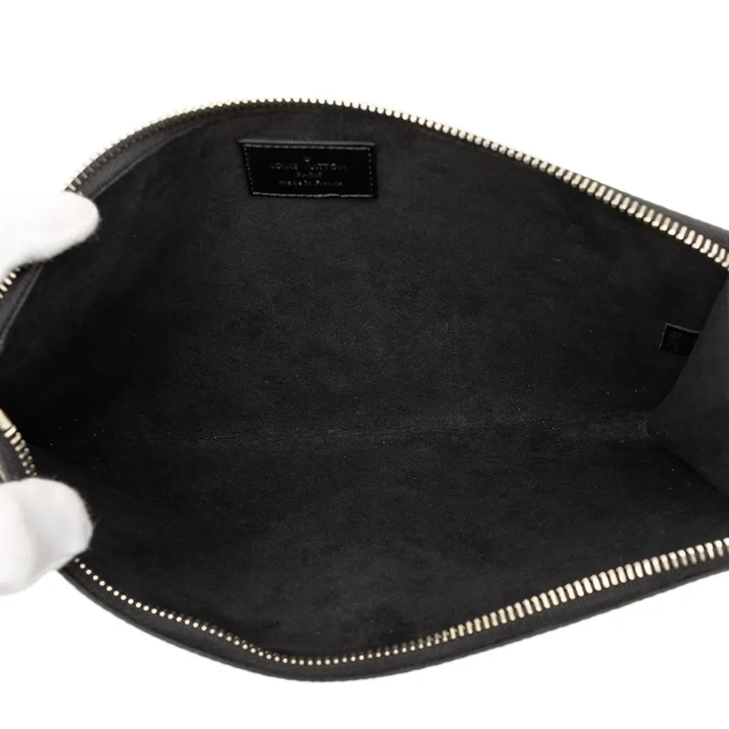Louis Vuitton Epi Essential V Pochette Silver Leather Very good - Model View