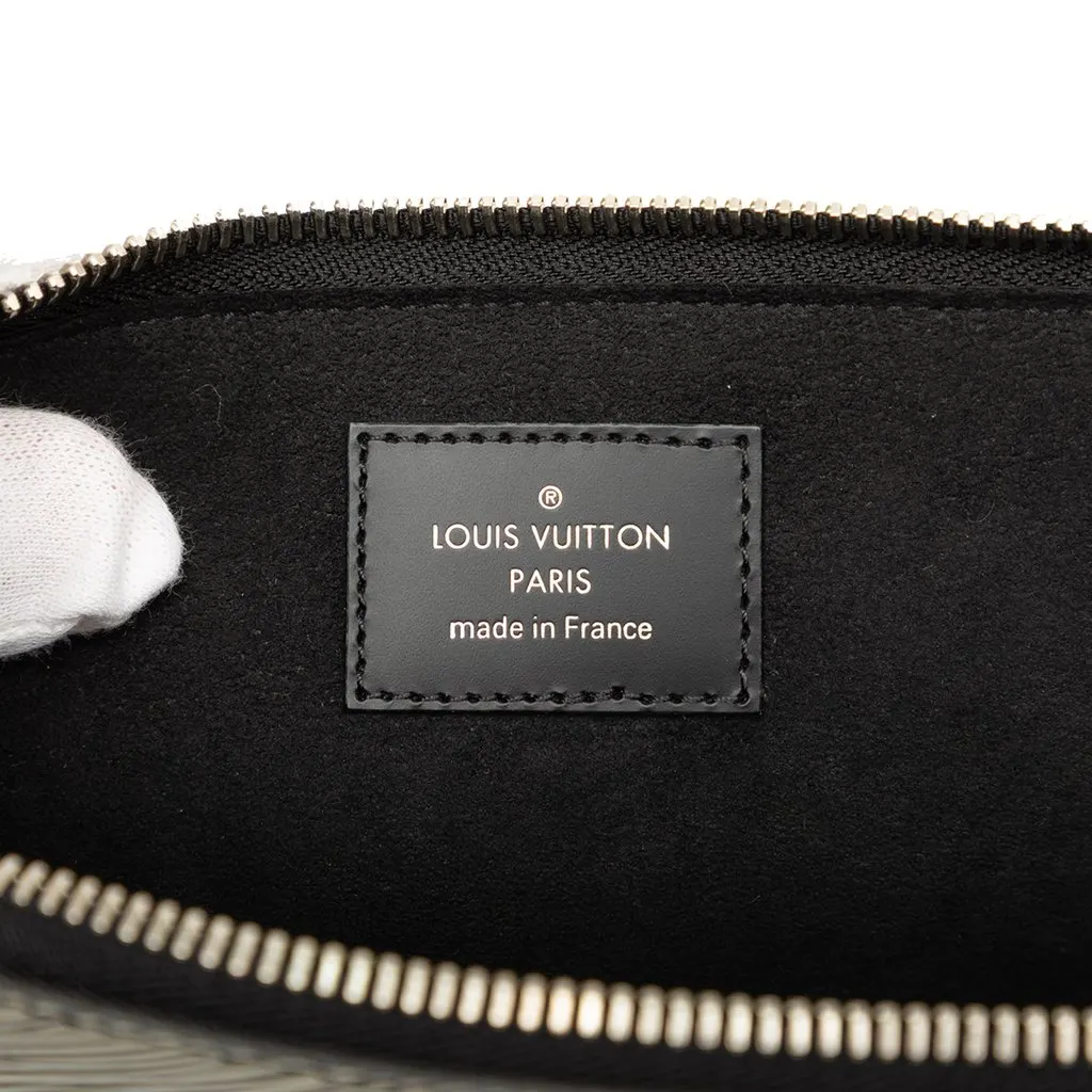 Louis Vuitton Epi Essential V Pochette Silver Leather Very good - Box View