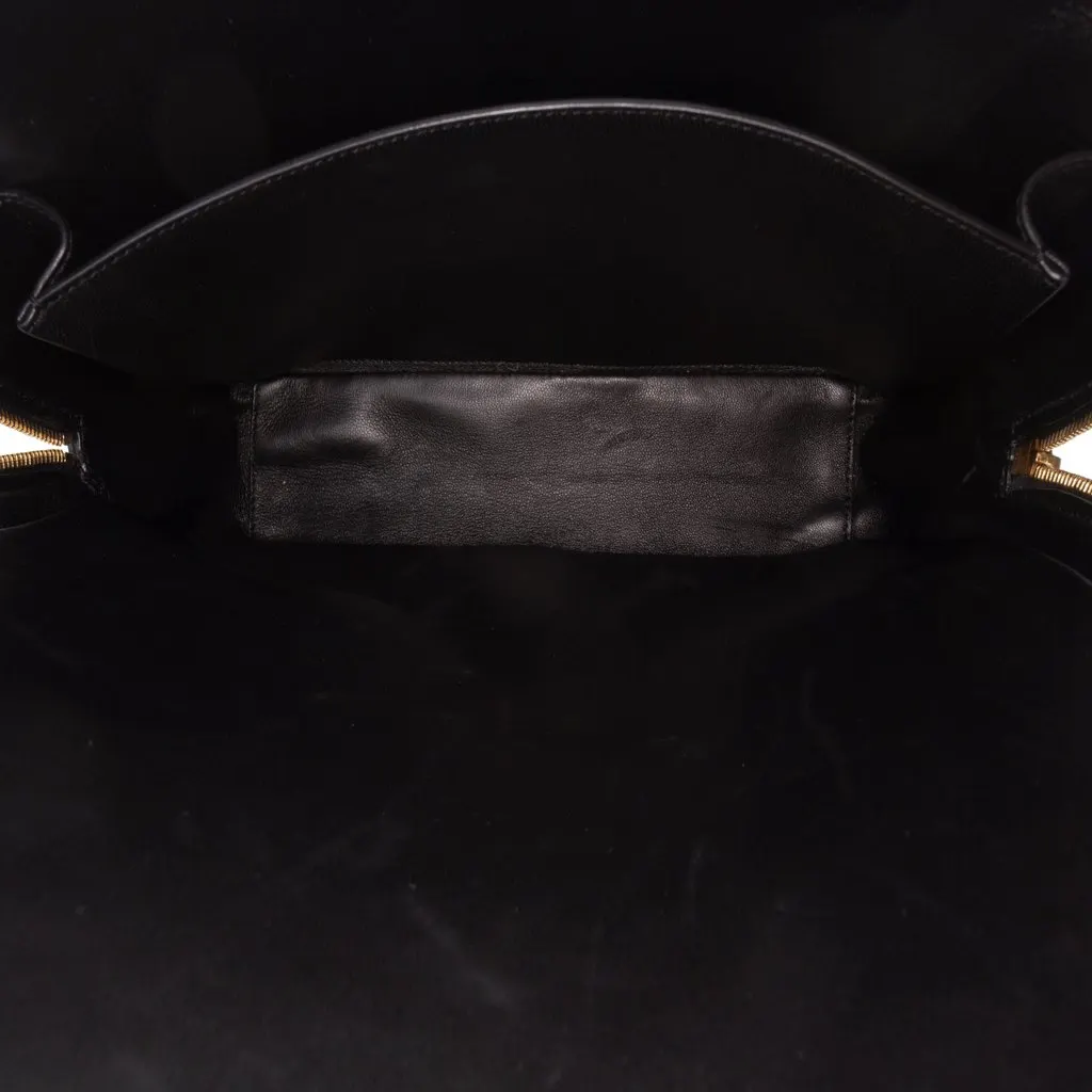 Saint Laurent Large Smooth Calfskin Case Bag Black Leather Very good - Model View