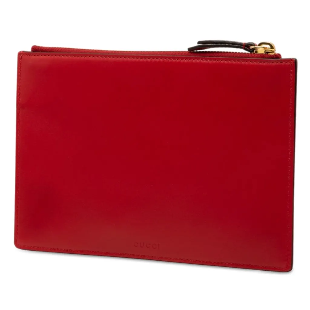 Gucci GG Supreme Blooms Clutch Beige Very good - Back View