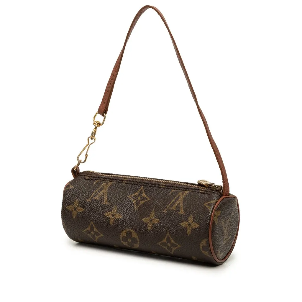 Louis Vuitton Monogram Papillon Pochette Brown Canvas Very good - Back View