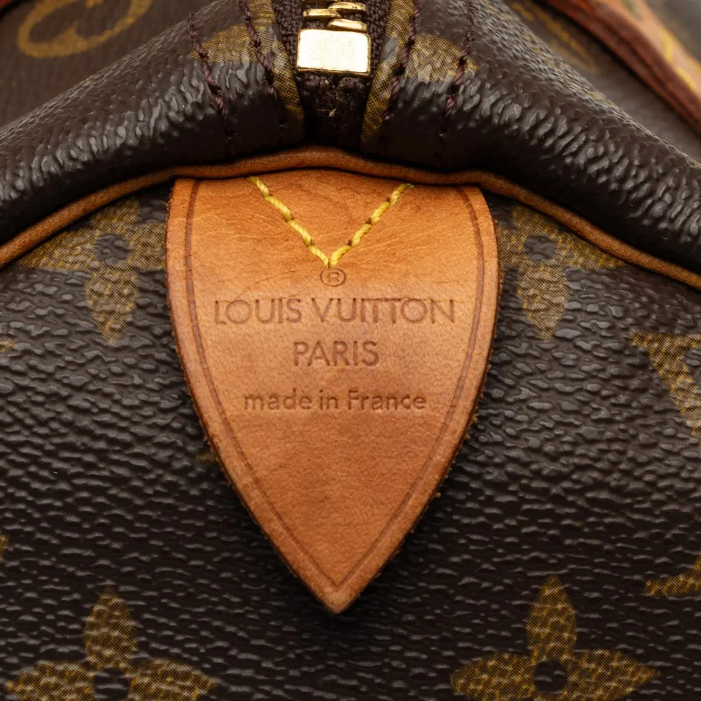 Louis Vuitton Monogram Speedy 30 Brown Canvas Good - Box View