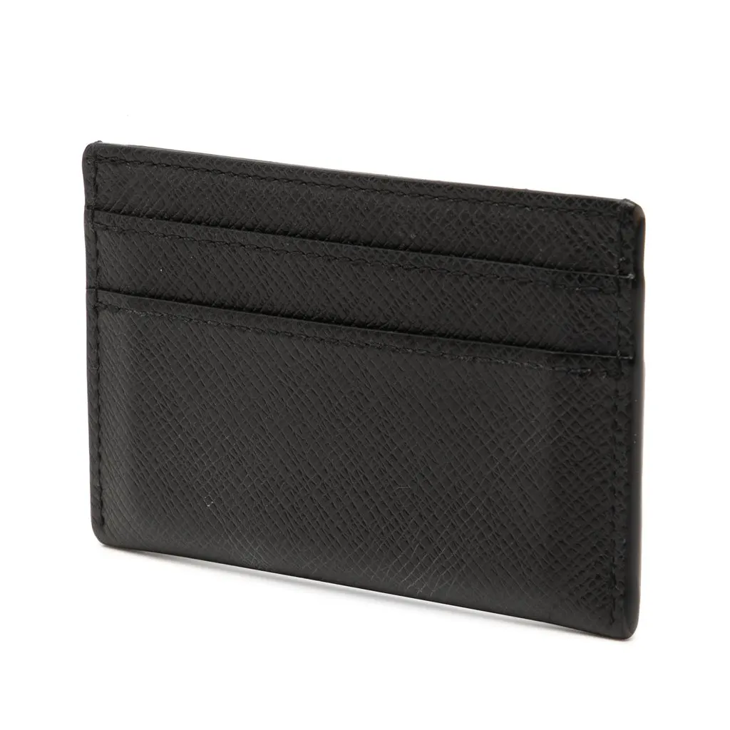 Louis Vuitton Taiga Double Card Holder Black Leather Very good - Back View