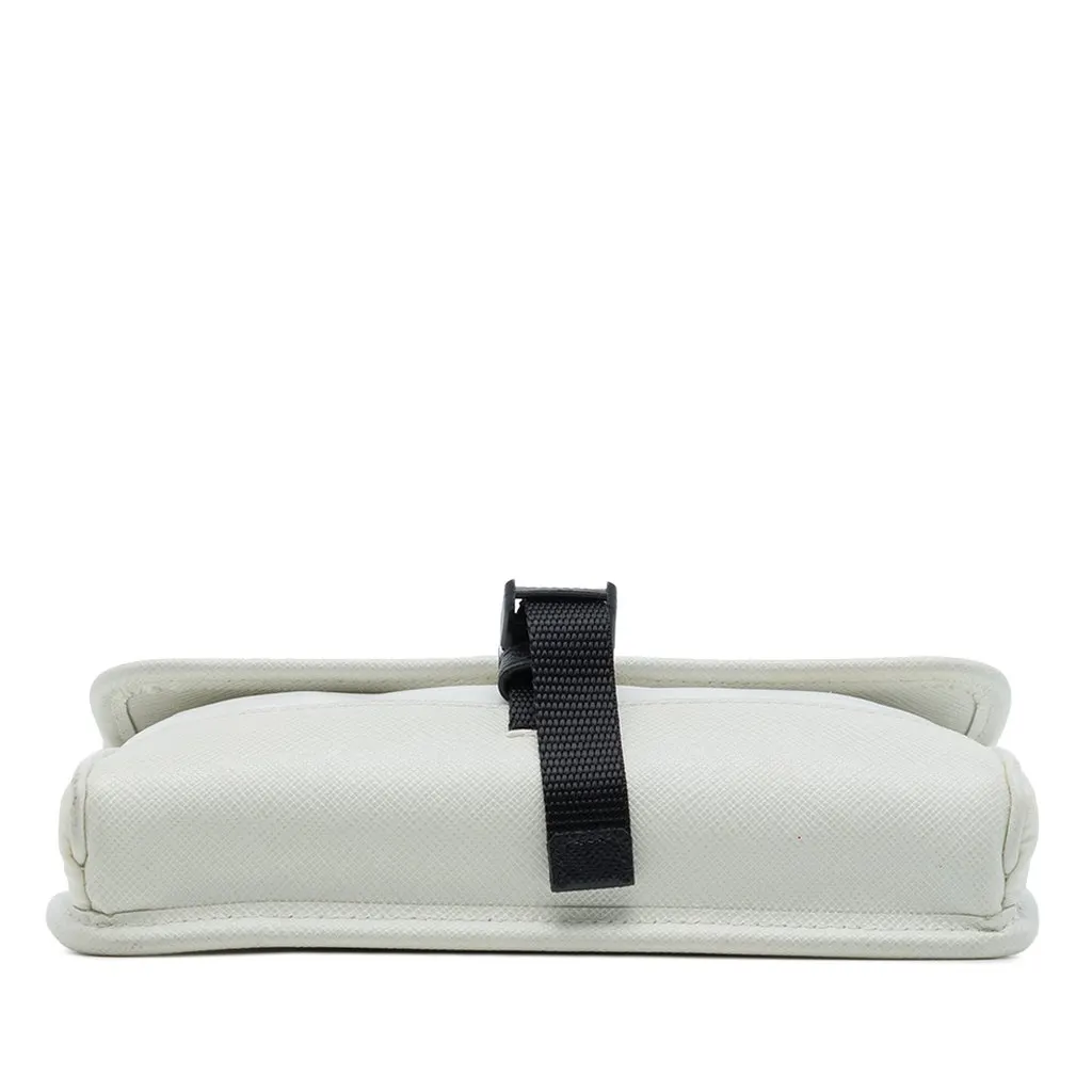 Prada Saffiano Trimmed Re Nylon Smartphone Case White Polyamide Very good - Inside View