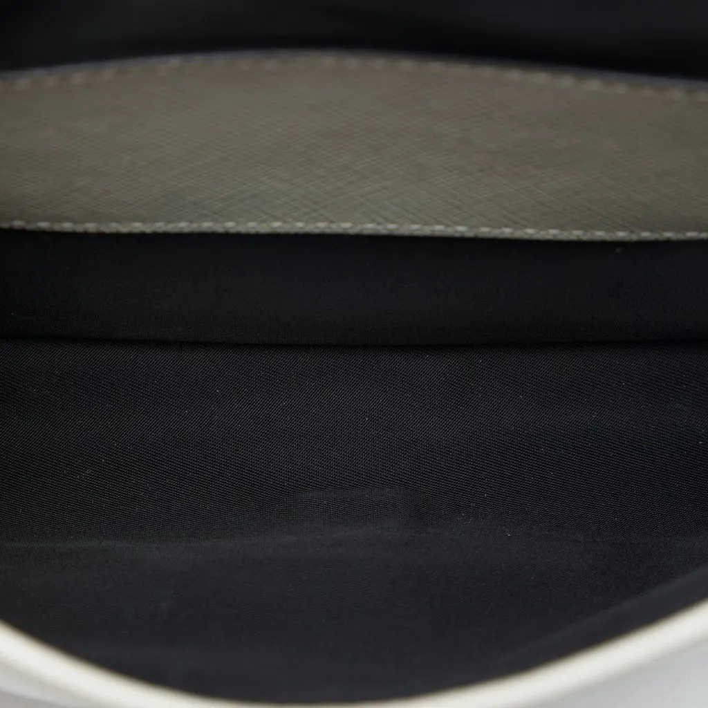 Prada Saffiano Trimmed Re Nylon Smartphone Case White Polyamide Very good - Model View