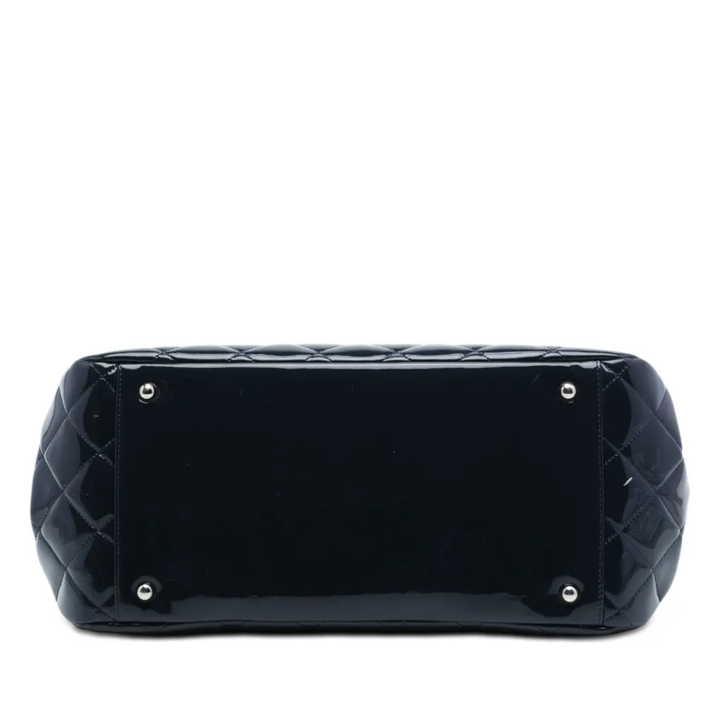 Chanel Quilted Patent Reissue 2.55 Accordion Flap Blue Leather Very good - Inside View