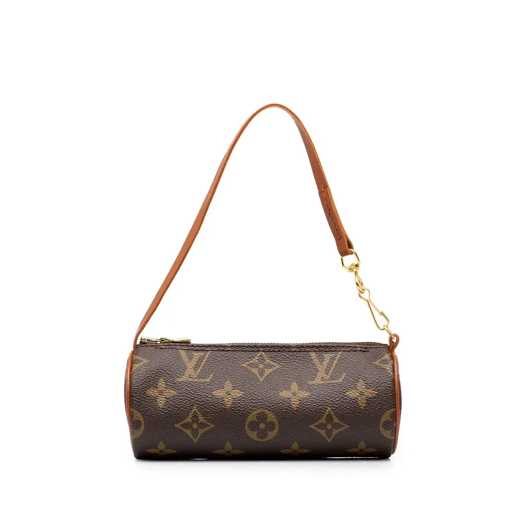 Louis Vuitton Monogram Papillon Pochette Brown Canvas Very good - Front View
