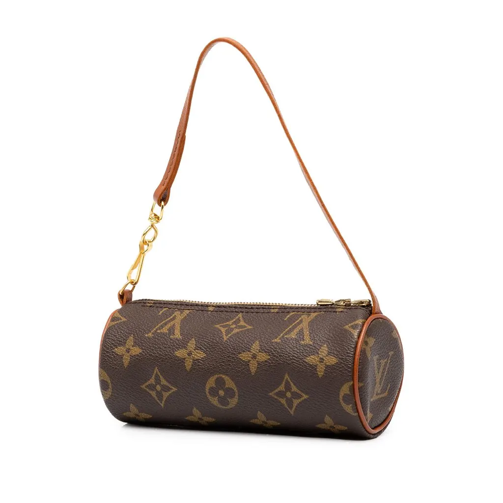 Louis Vuitton Monogram Papillon Pochette Brown Canvas Very good - Back View