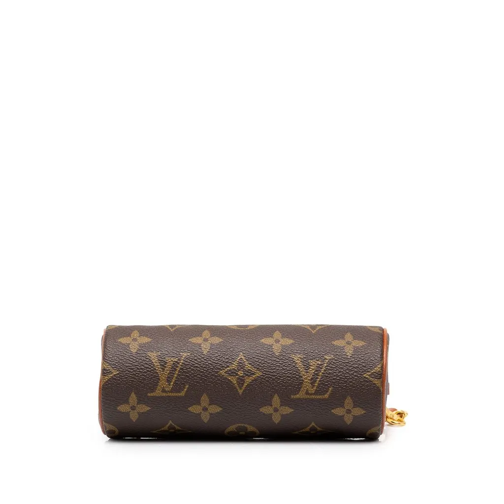 Louis Vuitton Monogram Papillon Pochette Brown Canvas Very good - Inside View
