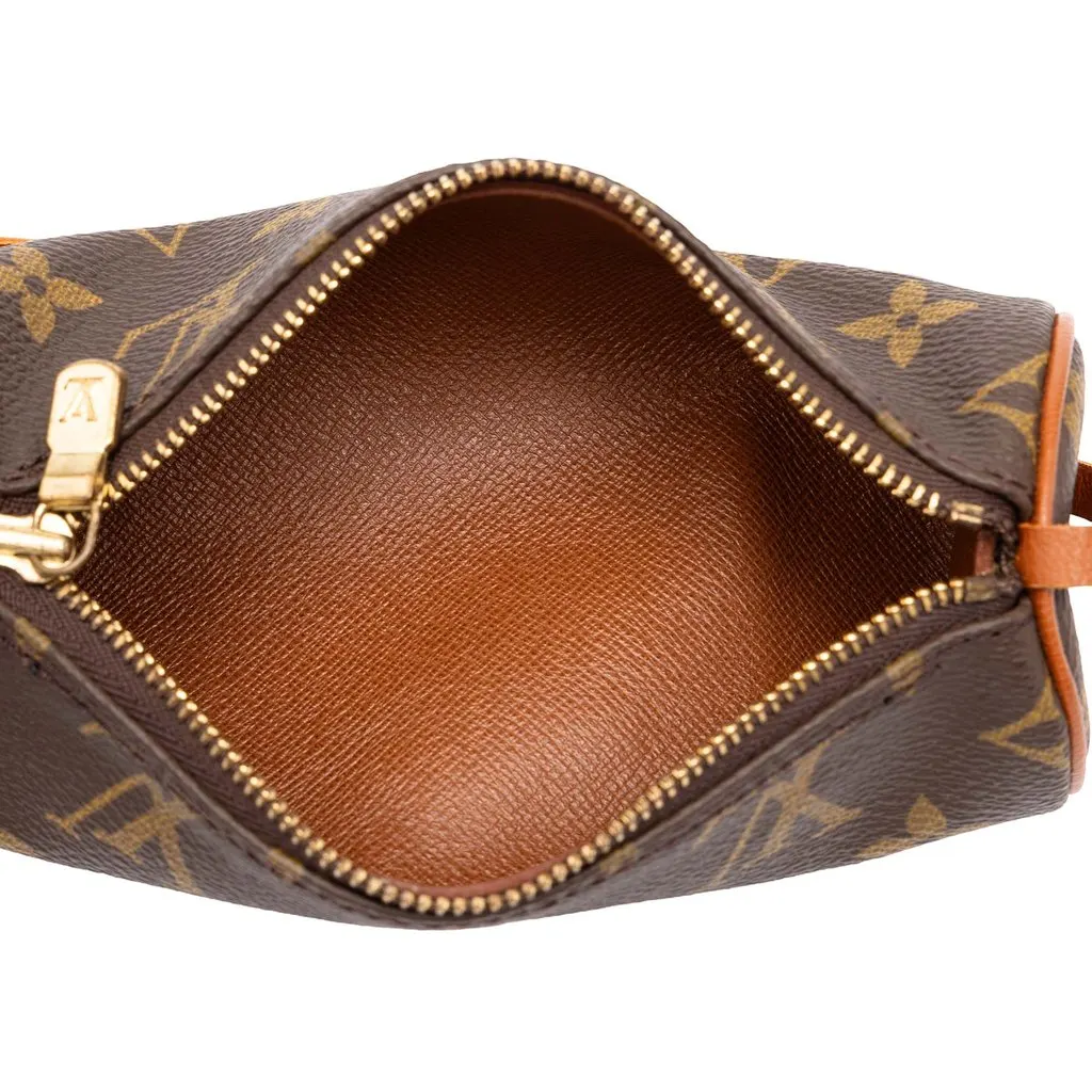 Louis Vuitton Monogram Papillon Pochette Brown Canvas Very good - Model View