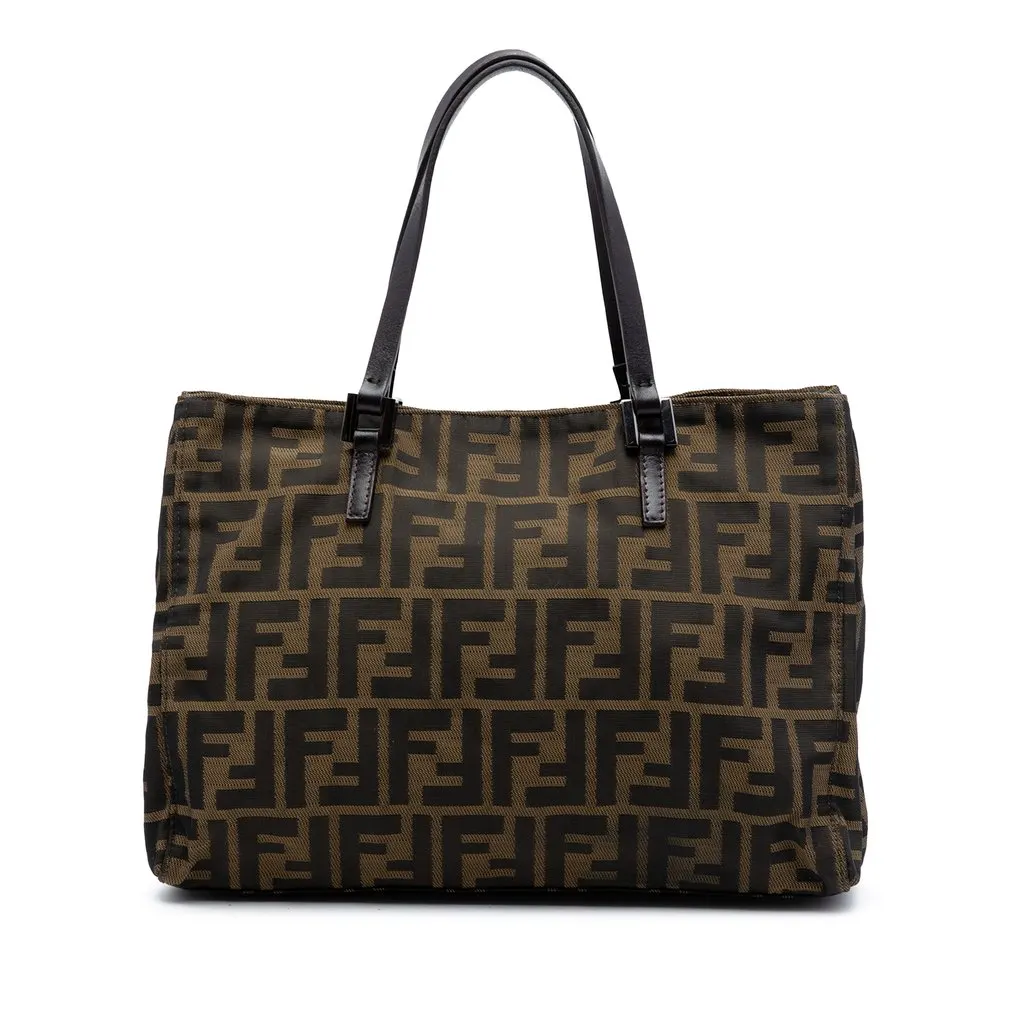 Fendi Zucca Canvas Tote Brown Very good - Front View