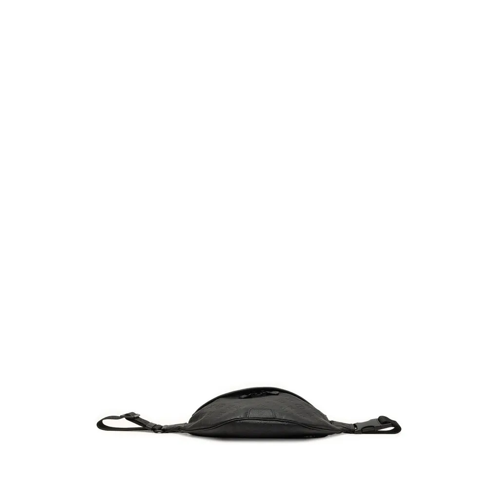 Louis Vuitton Monogram Shadow Discovery Bumbag Black Leather Very good - Inside View