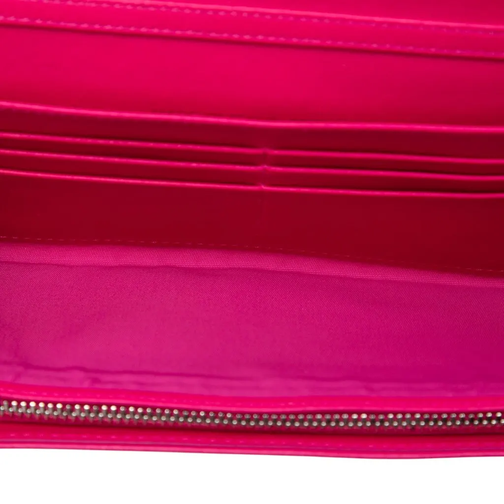 Dior Calfskin Cannage Diorling Wallet on Chain Pink Leather Very good - Model View