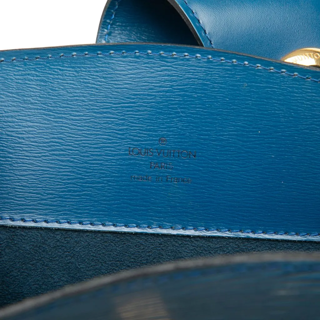 Louis Vuitton Epi Cluny Blue Leather Very good - Box View