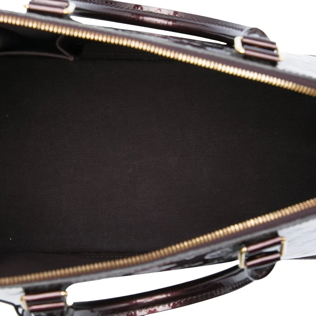 Louis Vuitton Monogram Vernis Alma GM Purple Leather Very good - Model View
