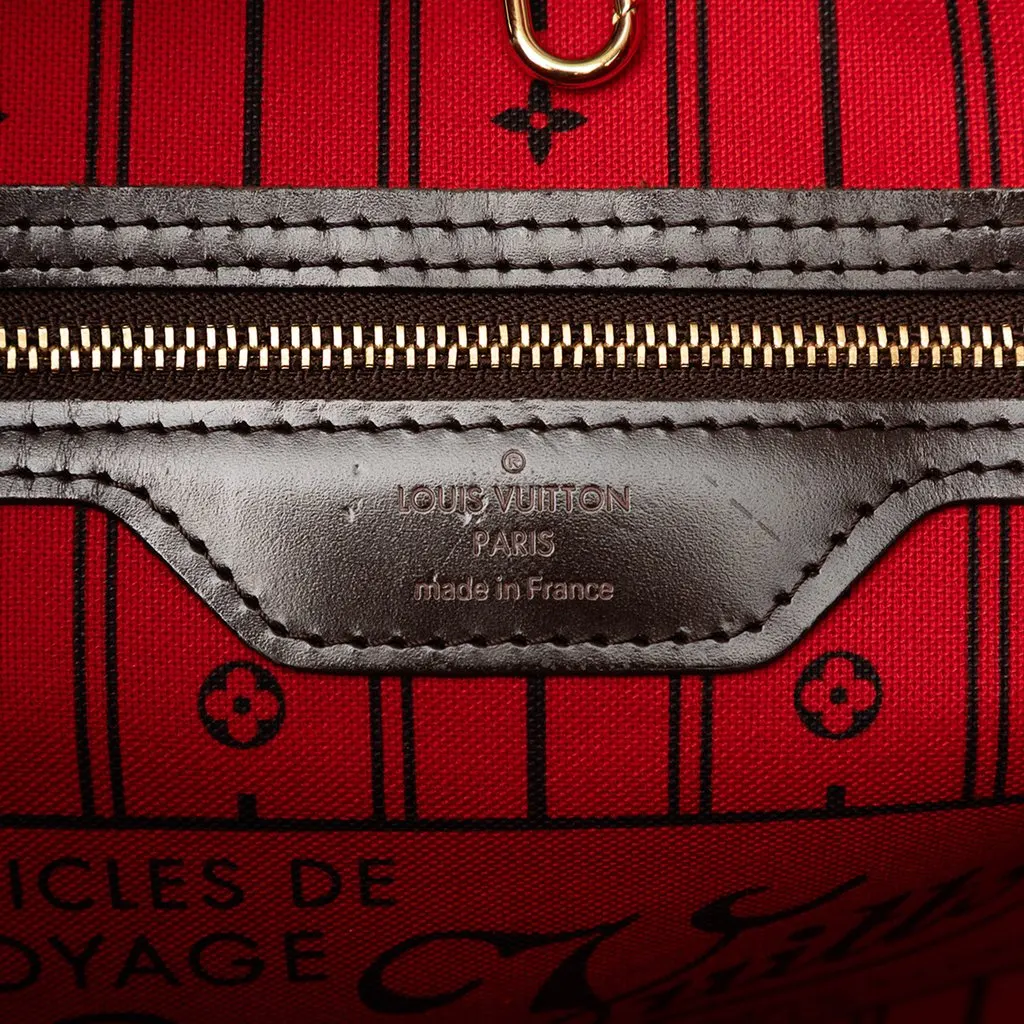 Louis Vuitton Damier Ebene Neverfull MM Brown Good - Box View