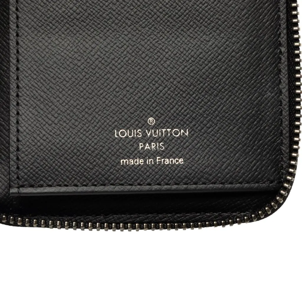 Louis Vuitton Monogram Eclipse Vertical Zippy Wallet Black Very good - Box View