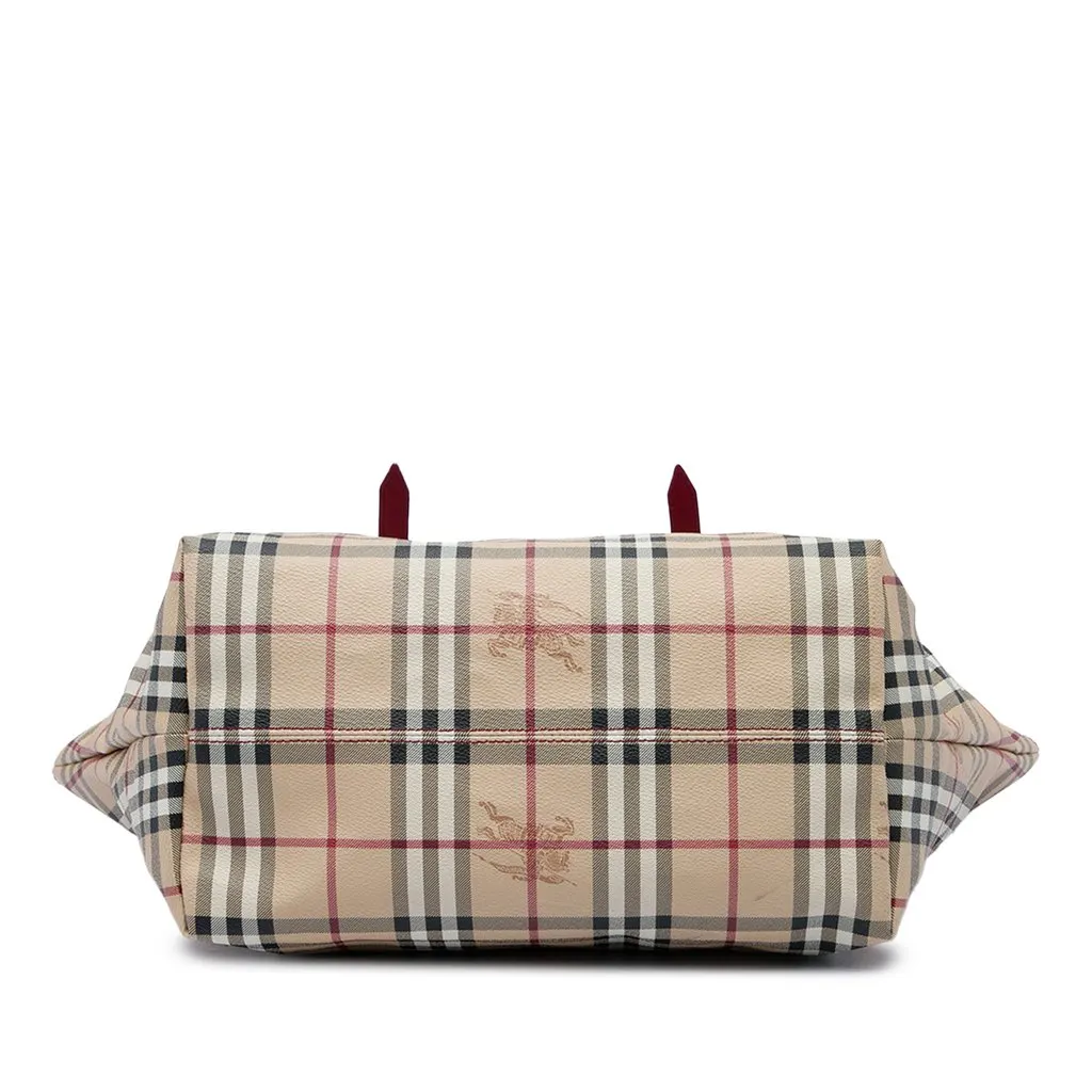 Burberry Medium Haymarket Check Coated Canvas Salisbury Tote Beige Canvas Very good - Inside View