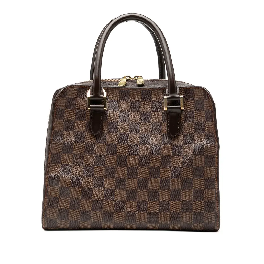 Louis Vuitton Damier Ebene Triana Brown Canvas Good - Front View