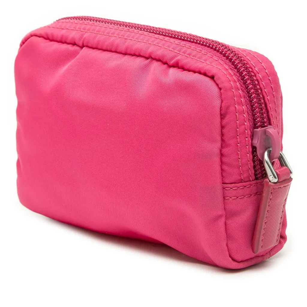 Prada Tessuto Cosmetic Pouch Pink Good - Back View