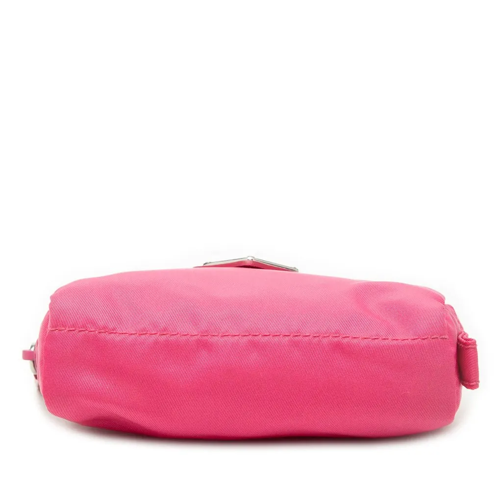 Prada Tessuto Cosmetic Pouch Pink Good - Inside View