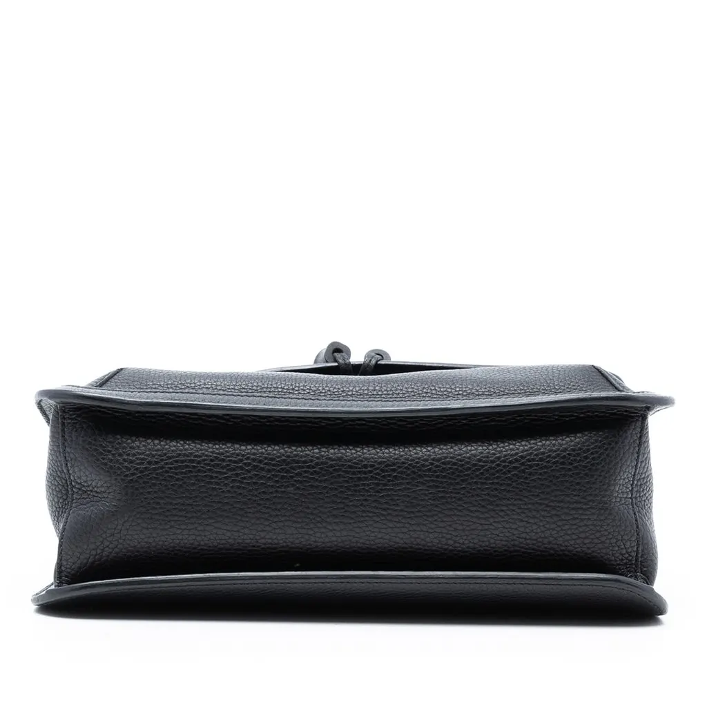 Gucci Medium Leather Bamboo Daily Crossbody Black Leather Very good - Inside View