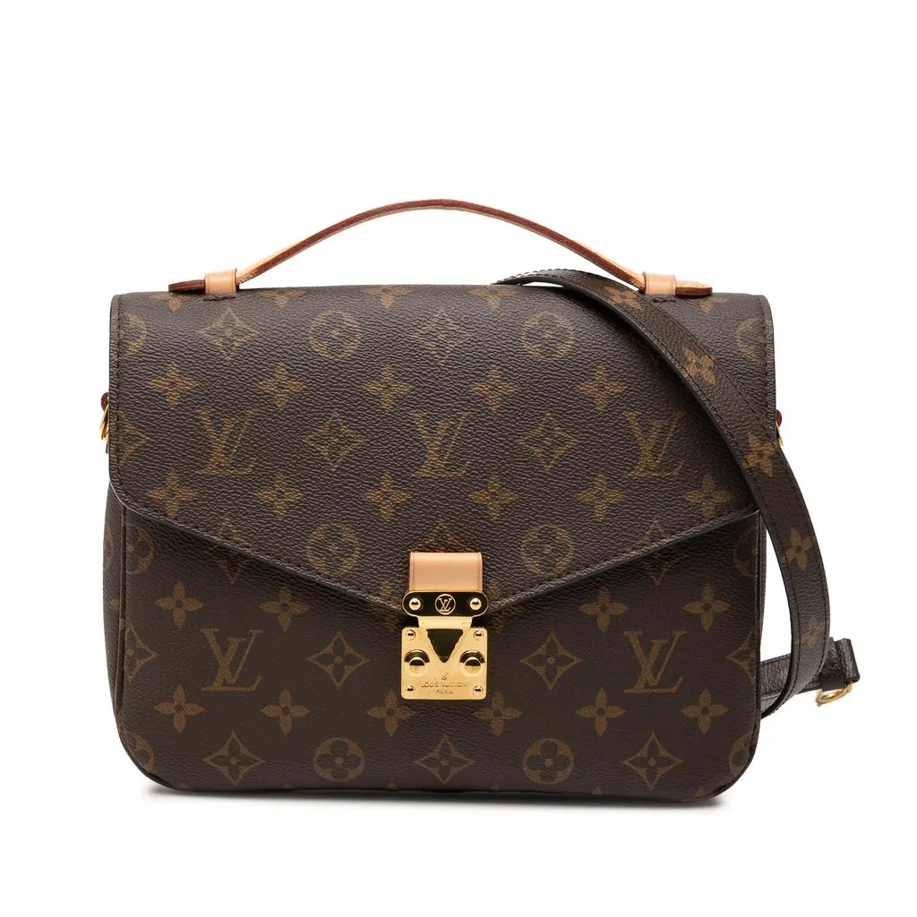 Louis Vuitton Monogram Pochette Metis Brown Very good - Front View